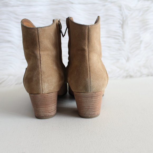 Isabel Marant Etoile Taupe Suede Dicker Boots 38 - Picture 9 of 16